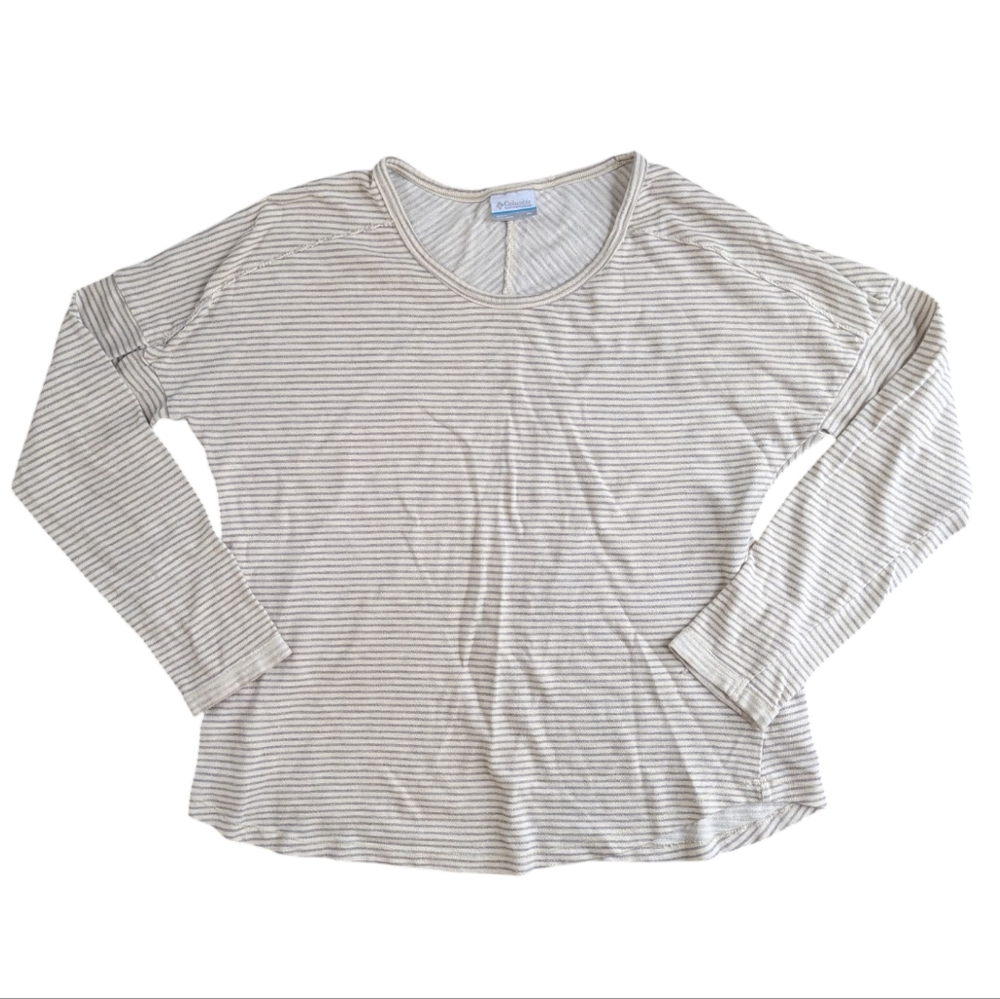 Columbia Striped Womens Long Sleeve Shirt XL active